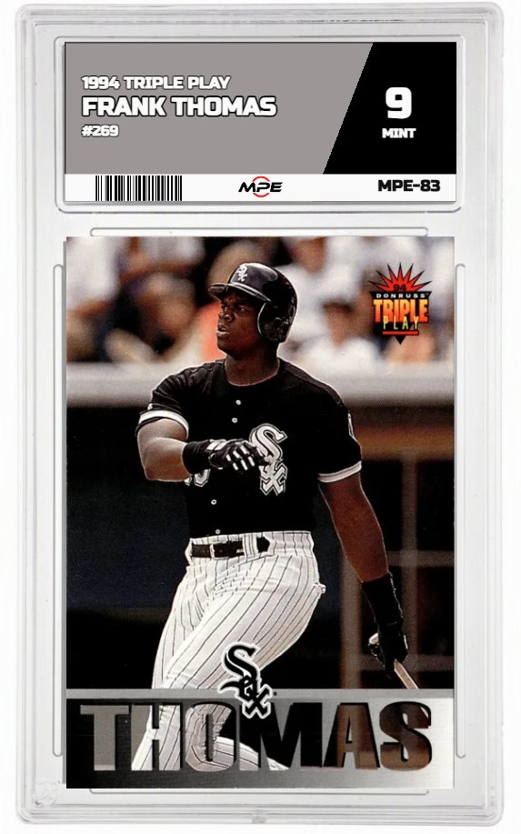 1994 TRIPLE PLAY #269 FRANK THOMAS MPE 9 MINT — graded card auctioned from the MPE vault
