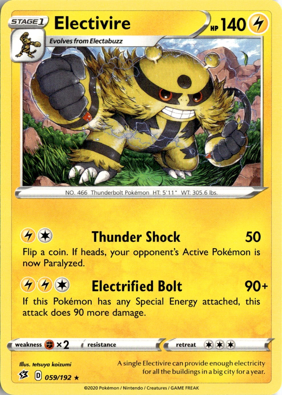 Electivire graded slab