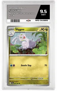 2015 POKEMON XY ANCIENT ORIGINS-REV HOLO #59/98 Sliggoo MPE 9.5 MINT+ — graded card up for auction