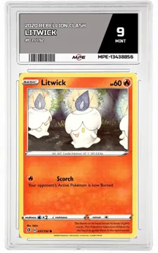 2020 REBELLION CLASH #031/192 LITWICK MPE 9 MINT — graded card up for auction