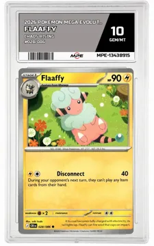 2026 POKEMON MEGA EVOLUTION CHAOS RISING #028/086 Flaaffy MPE 10 GEM/MT — graded card up for auction