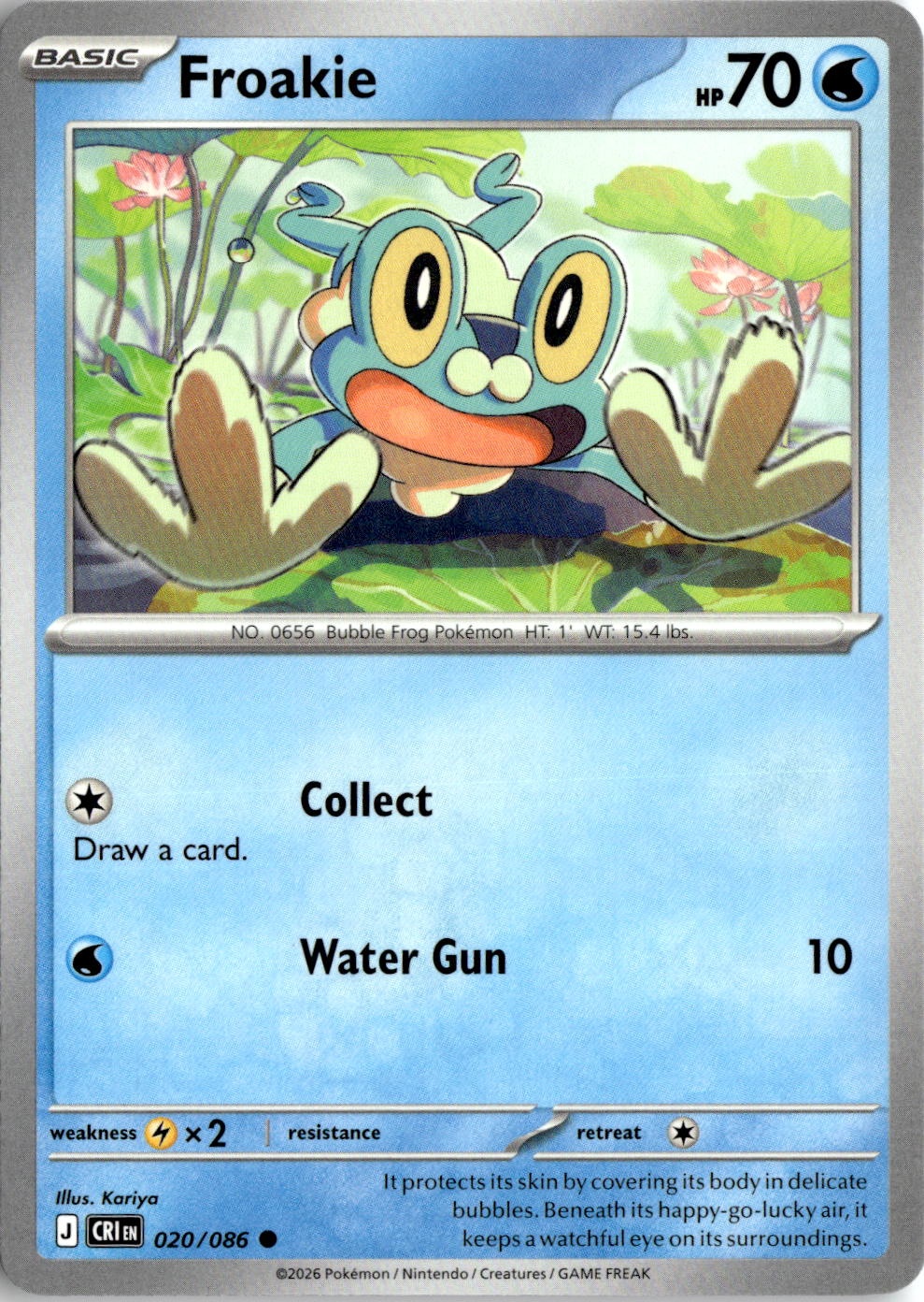2026 Pokemon Mega Evolution Froakie graded slab