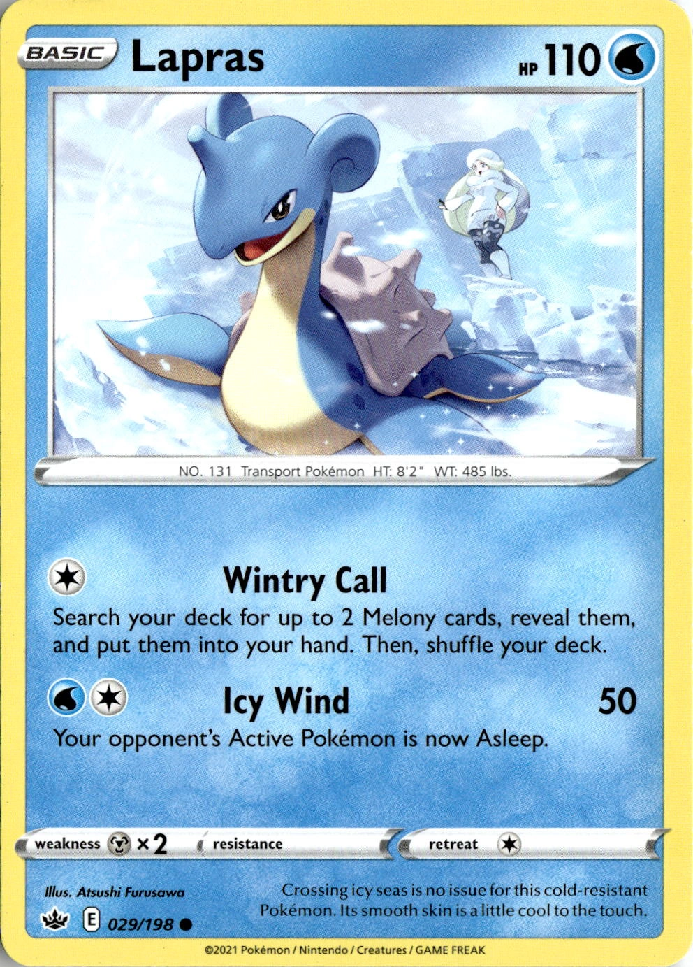 2021 Pokemon Swsh Lapras graded slab