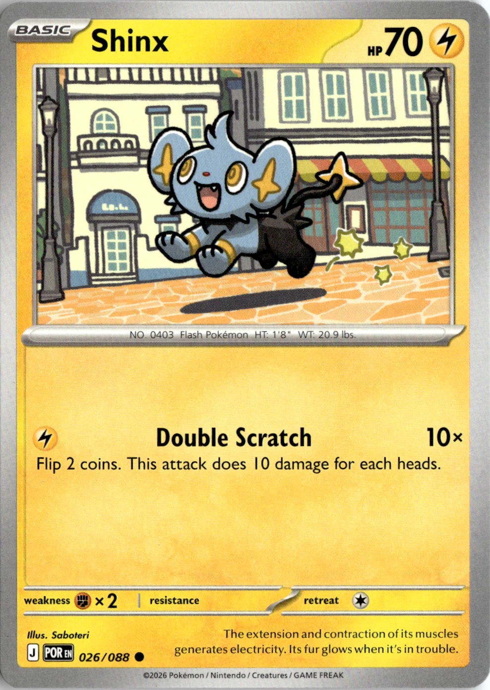 2026 Pokemon Mega Evolution Shinx graded slab