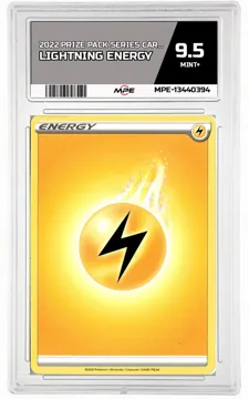 2022 PRIZE PACK SERIES CARDS LIGHTNING ENERGY MPE 9.5 MINT+ — graded card up for auction
