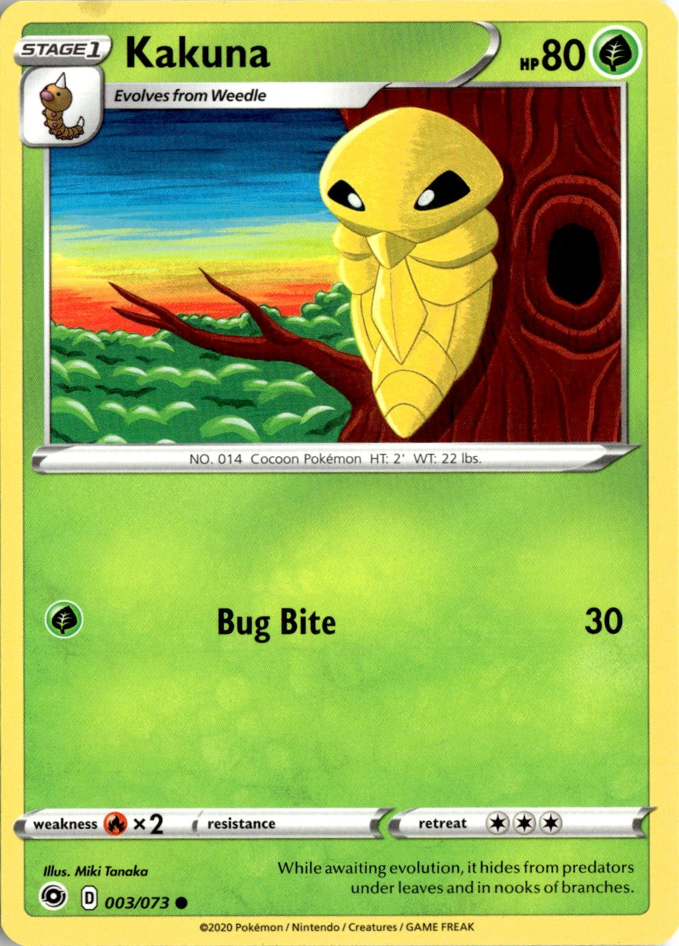 2020 Pokemon Swsh Kakuna graded slab