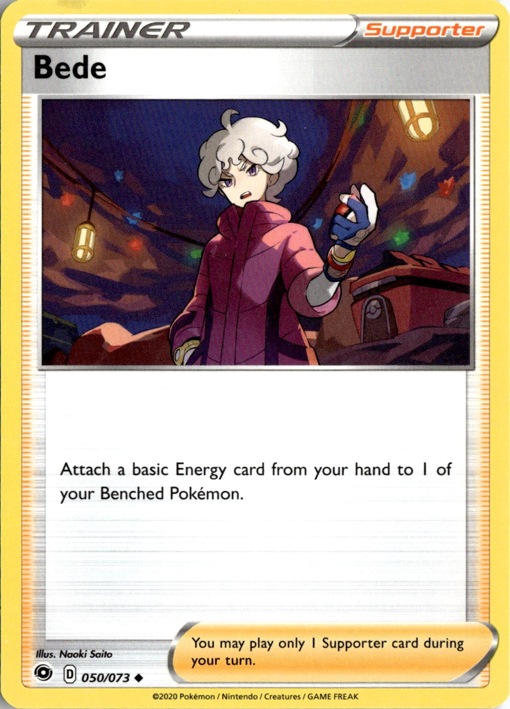2020 Pokemon Swsh Bede graded slab