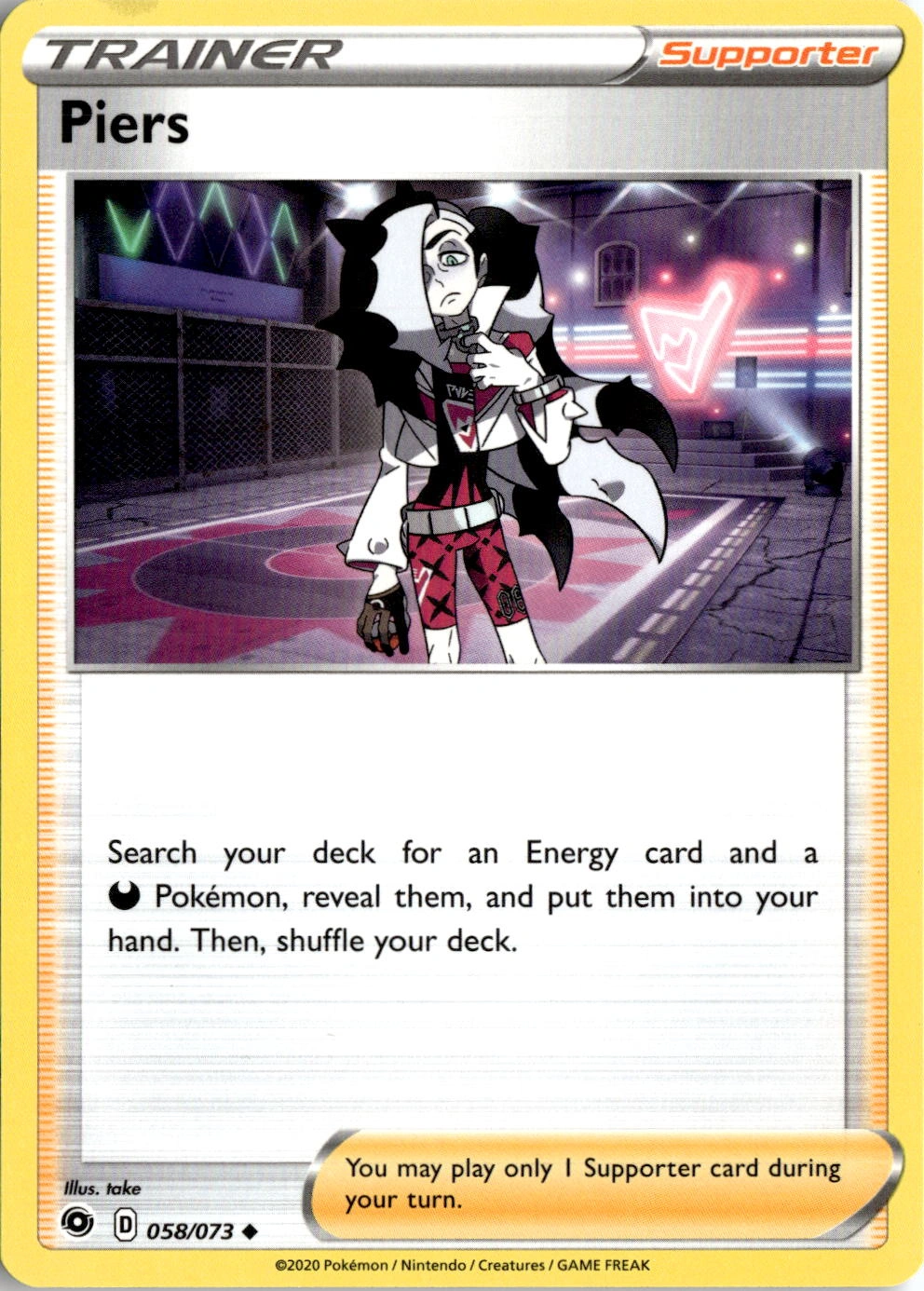 2020 Pokemon Swsh Piers graded slab