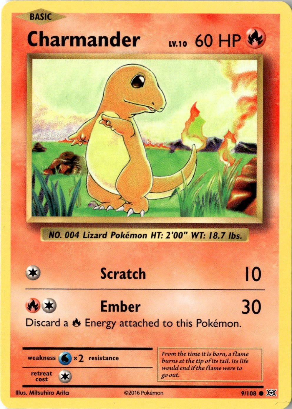 2016 Pokemon Xy Charmander graded slab