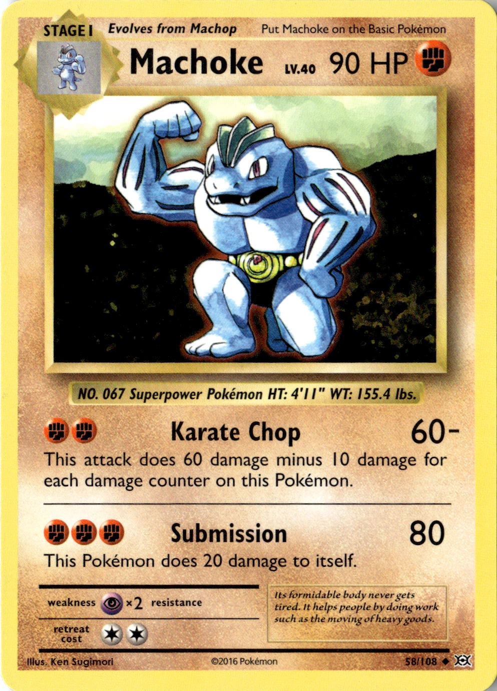 2016 Pokemon Xy Machoke graded slab