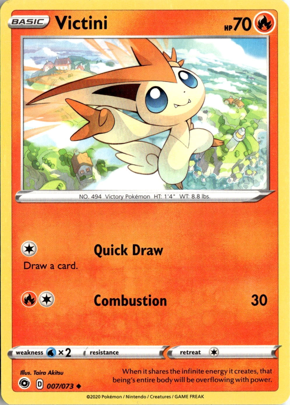2020 Pokemon Swsh Victini graded slab