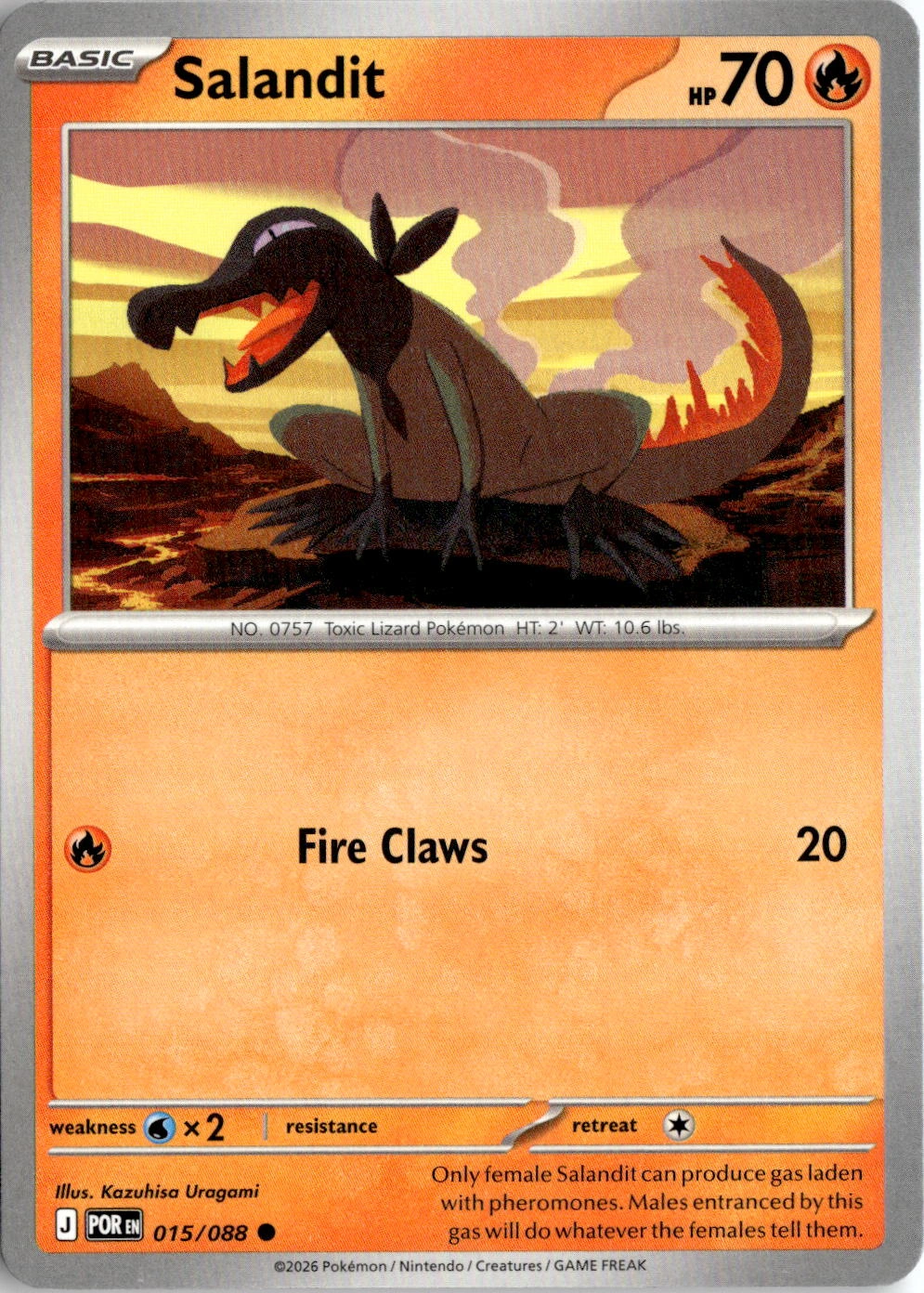 2026 Pokemon Mega Evolution Salandit graded slab
