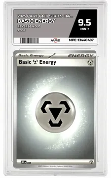 2025 PRIZE PACK SERIES CARDS REV HOLO #008 BASIC ENERGY MPE 9.5 MINT+ — graded card up for auction