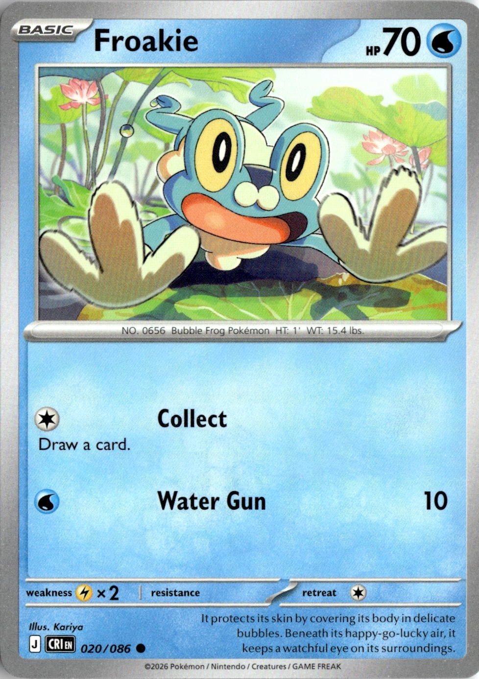 2026 Pokemon Mega Evolution Froakie graded slab
