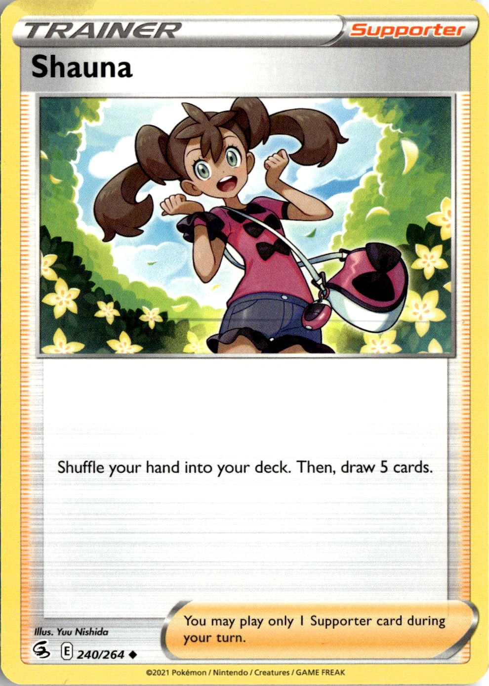 2021 Pokemon Swsh Shauna graded slab
