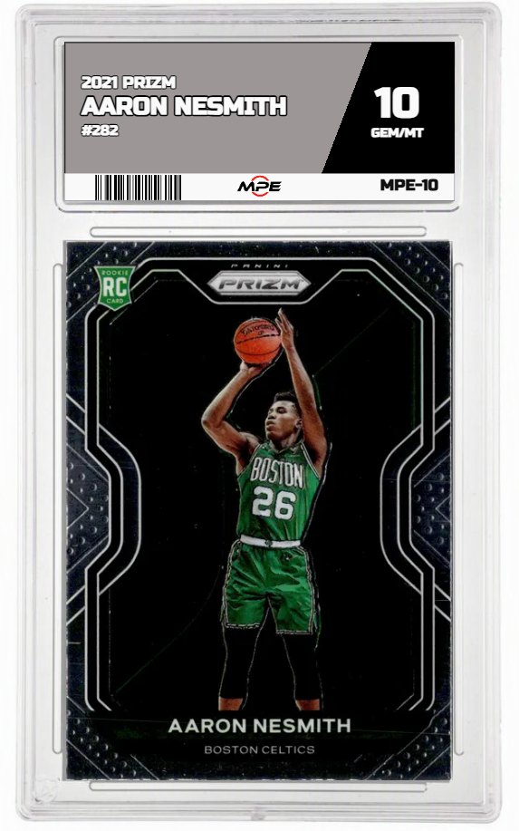 2021 PRIZM #282 AARON NESMITH MPE 10 GEM/MT — graded card up for auction