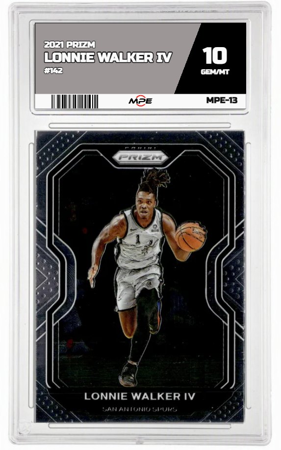 2021 PRIZM #142 LONNIE WALKER IV MPE 10 GEM/MT — graded card up for auction