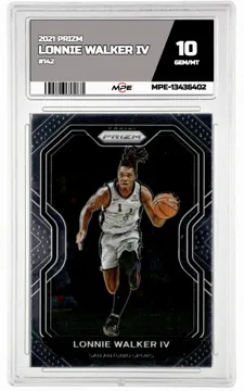 2021 PRIZM #142 LONNIE WALKER IV MPE 10 GEM/MT — graded card up for auction