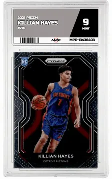 2021 PRIZM #270 KILLIAN HAYES MPE 9 MINT — graded card up for auction
