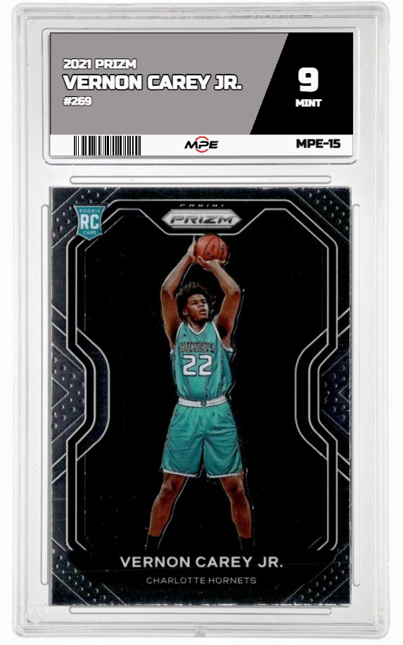 2021 PRIZM #269 VERNON CAREY JR. MPE 9 MINT — graded card up for auction