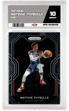 2021 PRIZM #200 MATISSE THYBULLE MPE 10 GEM/MT — graded card up for auction