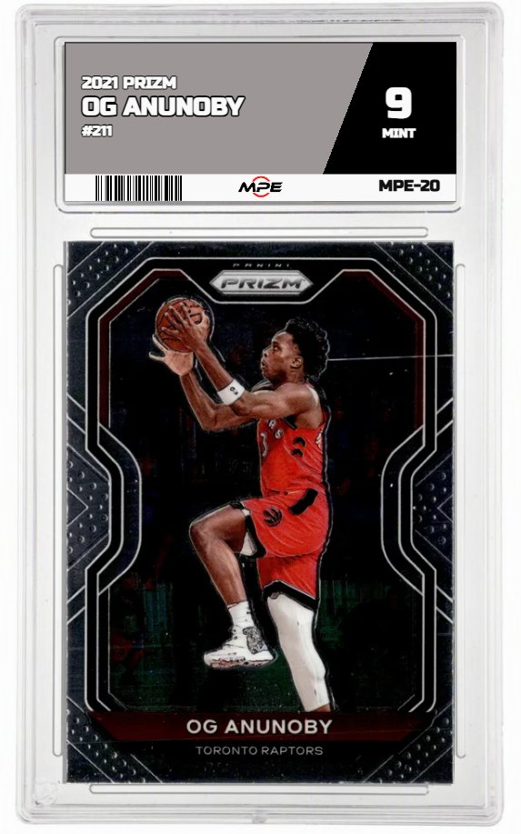 2021 PRIZM #211 OG ANUNOBY MPE 9 MINT — graded card up for auction