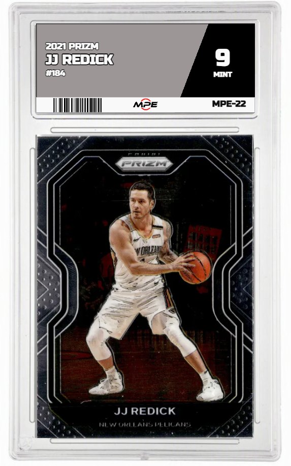 2021 PRIZM #184 JJ REDICK MPE 9 MINT — graded card up for auction