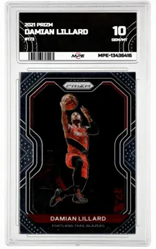 2021 PRIZM #173 DAMIAN LILLARD MPE 10 GEM/MT — graded card up for auction