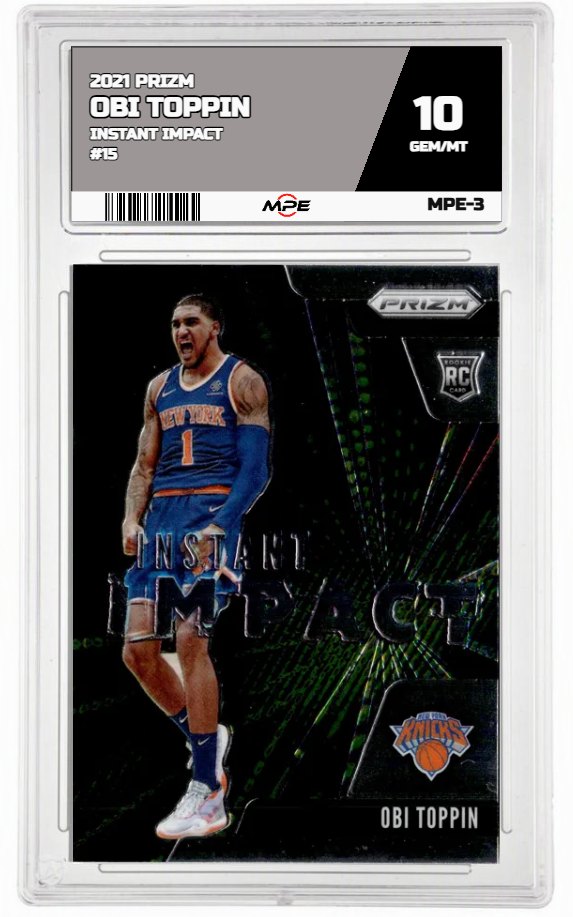 2021 PRIZM INSTANT IMPACT #15 OBI TOPPIN MPE 10 GEM/MT — graded card up for auction
