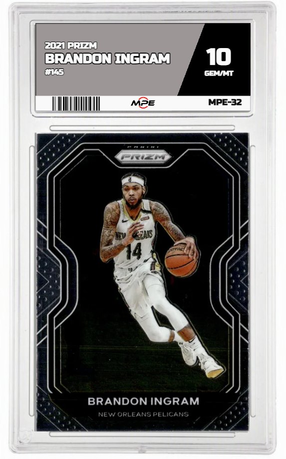 2021 PRIZM #145 BRANDON INGRAM MPE 10 GEM/MT — graded card up for auction