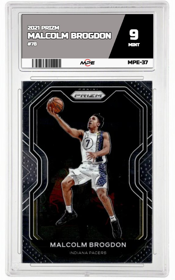 2021 PRIZM #78 MALCOLM BROGDON MPE 9 MINT — graded card up for auction
