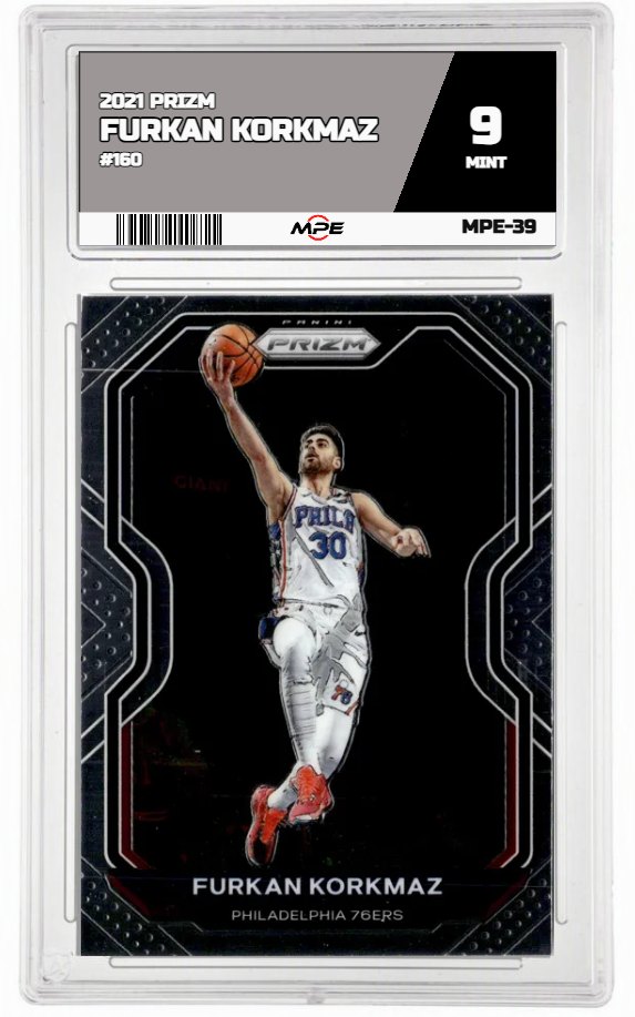 2021 PRIZM #160 FURKAN KORKMAZ MPE 9 MINT — graded card up for auction