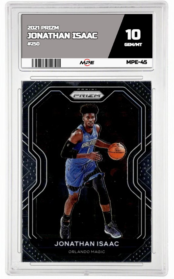 2021 PRIZM #250 JONATHAN ISAAC MPE 10 GEM/MT — graded card up for auction