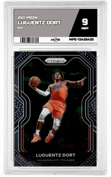2021 PRIZM #31 LUGUENTZ DORT MPE 9 MINT — graded card up for auction