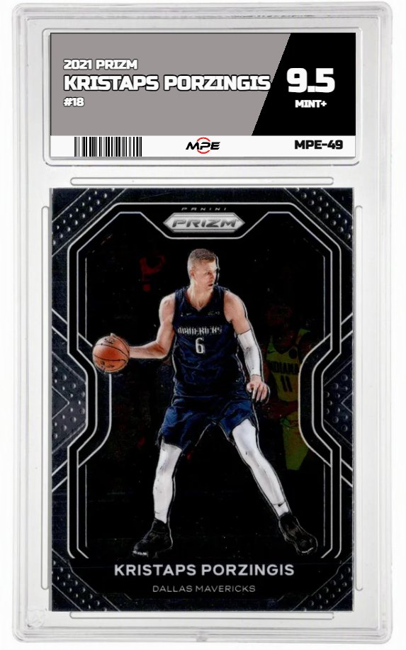2021 PRIZM #18 KRISTAPS PORZINGIS MPE 9.5 MINT+ — graded card up for auction