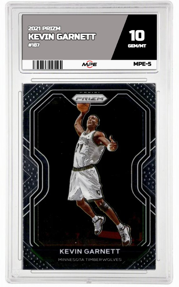 2021 PRIZM #187 KEVIN GARNETT MPE 10 GEM/MT — graded card up for auction