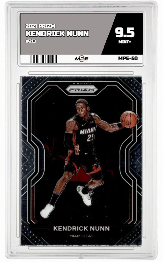 2021 PRIZM #213 KENDRICK NUNN MPE 9.5 MINT+ — graded card up for auction