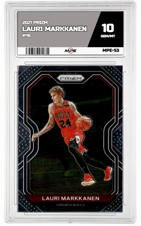 2021 PRIZM #116 LAURI MARKKANEN MPE 10 GEM/MT — graded card up for auction