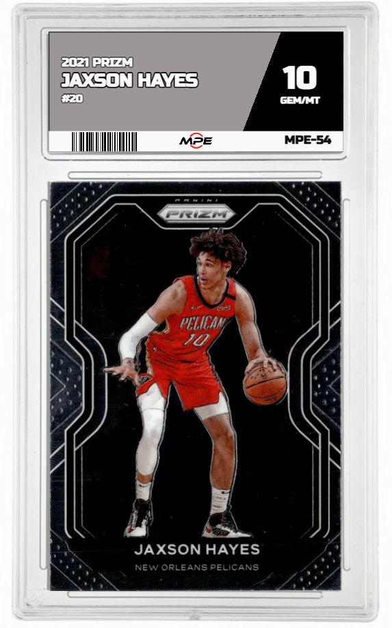 2021 PRIZM #20 JAXSON HAYES MPE 10 GEM/MT — graded card up for auction