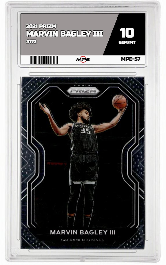 2021 PRIZM #172 MARVIN BAGLEY III MPE 10 GEM/MT — graded card up for auction