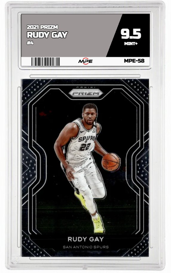 2021 PRIZM #4 RUDY GAY MPE 9.5 MINT+ — graded card up for auction