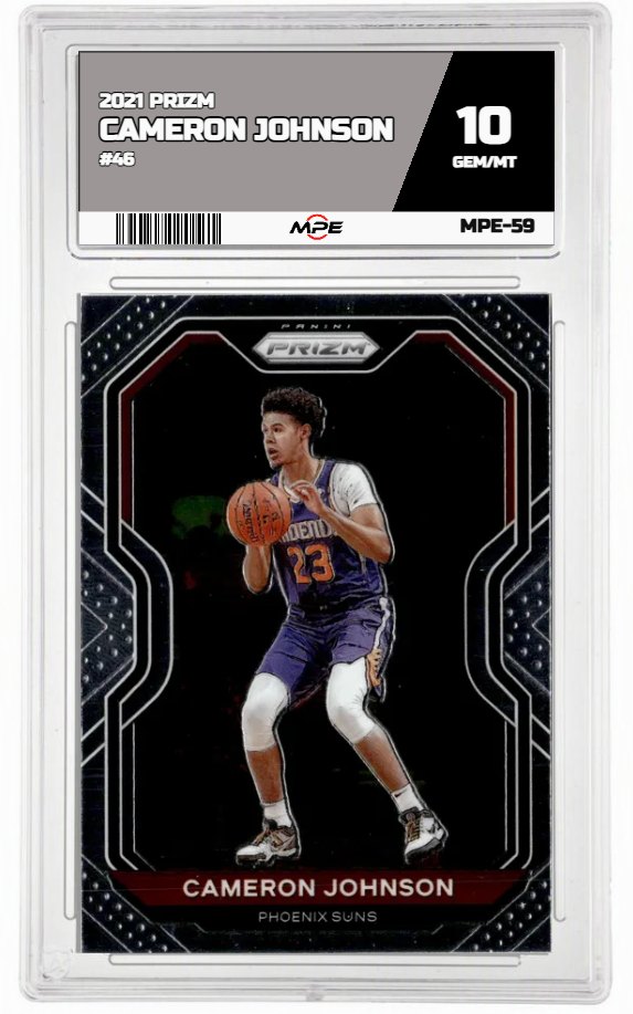 2021 PRIZM #46 CAMERON JOHNSON MPE 10 GEM/MT — graded card up for auction
