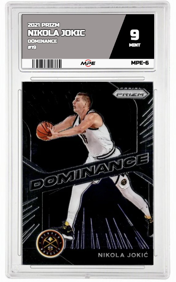 2021 PRIZM DOMINANCE #19 NIKOLA JOKIC MPE 9 MINT — graded card up for auction