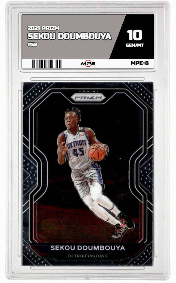 2021 PRIZM #58 SEKOU DOUMBOUYA MPE 10 GEM/MT — graded card up for auction