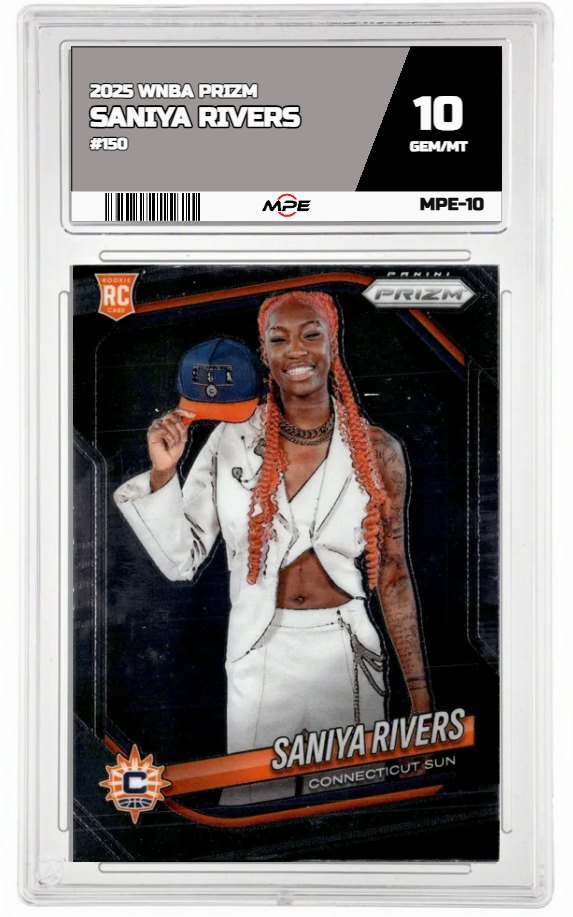 2025 PRIZM WNBA #150 SANIYA RIVERS MPE 10 GEM/MT — graded card up for auction