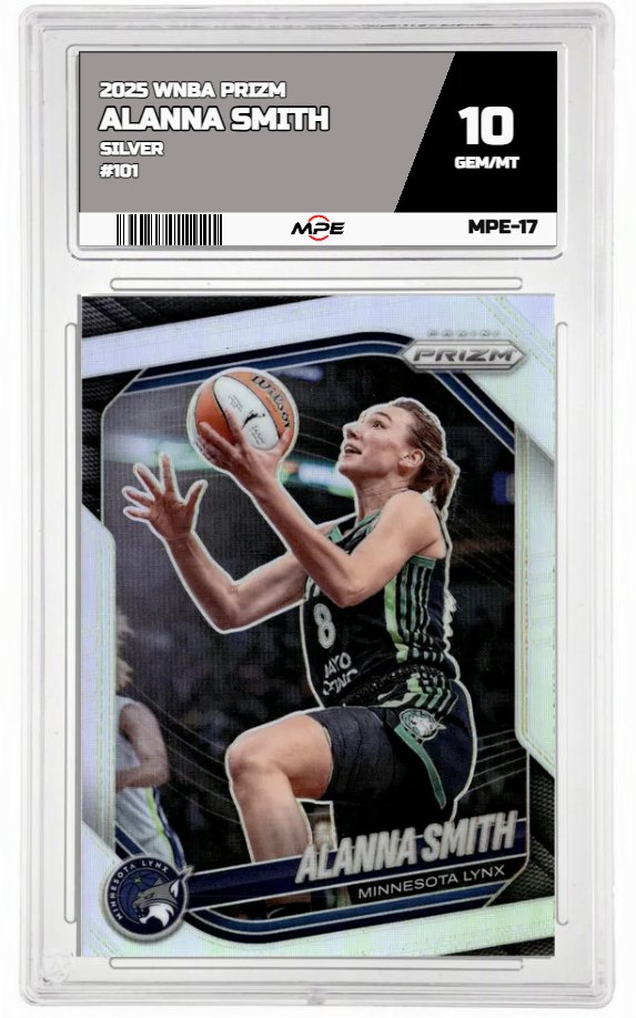 2025 PRIZM WNBA SILVER #101 ALANNA SMITH MPE 10 GEM/MT — graded card auctioned from the MPE vault