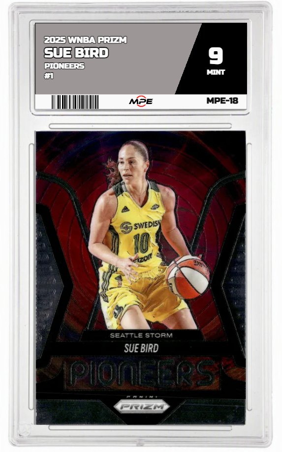 2025 PRIZM WNBA PIONEERS #1 SUE BIRD MPE 9 MINT — graded card up for auction
