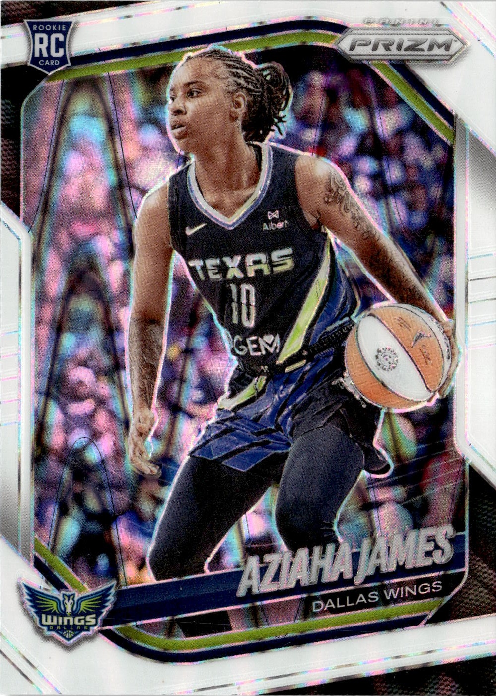 2025 Prizm Wnba Aziaha James graded slab
