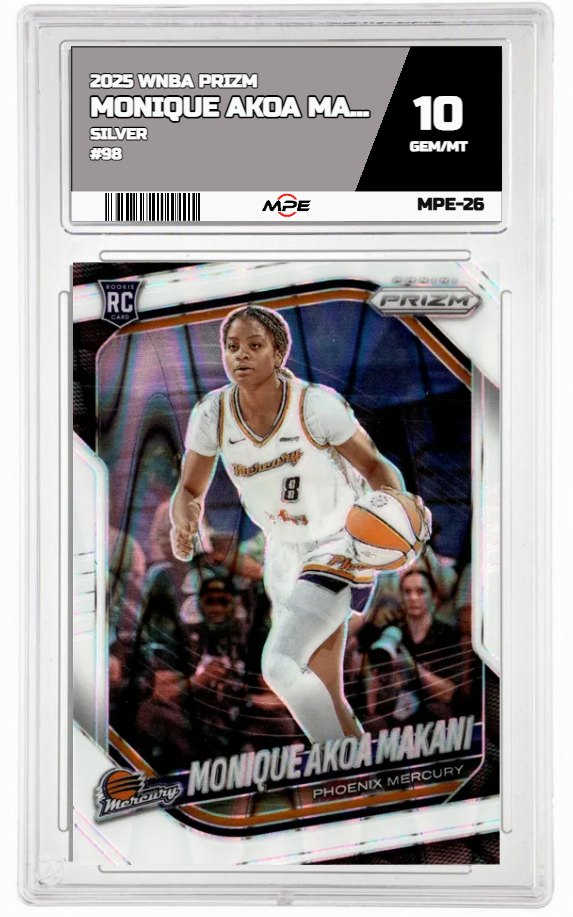 2025 PRIZM WNBA SILVER #98 MONIQUE AKOA MAKANI MPE 10 GEM/MT — graded card up for auction