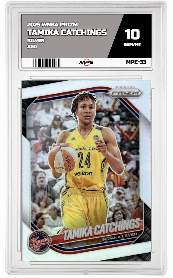 2025 PRIZM WNBA SILVER #60 TAMIKA CATCHINGS MPE 10 GEM/MT — graded card up for auction